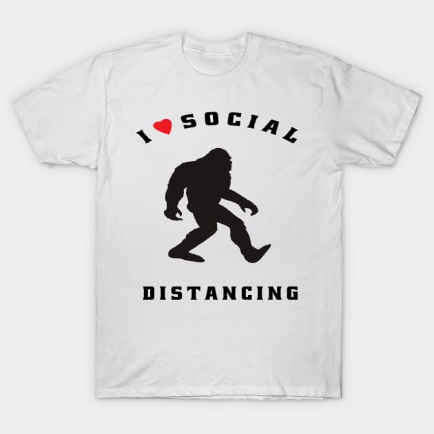 I love social distancing T-Shirt by semsim